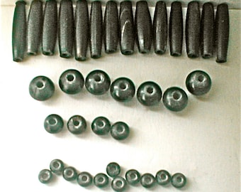 Vintage Horn Beads - Tubes and Rounds Supplies