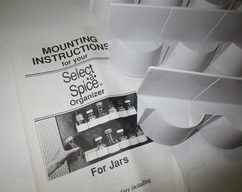 Modern Spice Rack - Door or Wall Mountable - Kitchen Storage - Select A Spice - Kitchen Organizer