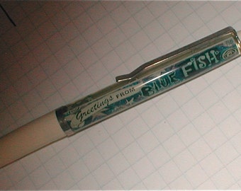 Blue Fish Floater Fun Pen - Greetings Vintage 1990s