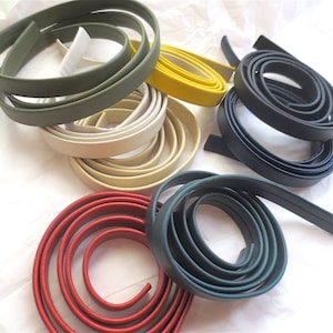 Vintage Skinny Belts for Buckles -  1/2 Inches Wide - Vintage 1970s - Sold Individually - Leather Look Vinyl