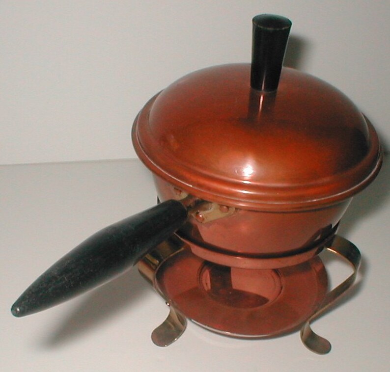 Mid Modern Copper Butter Warmer Small Sauce Pot on Warming Etsy
