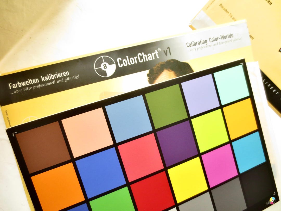 Camera Color Correct Chart - Monitor Calibrating Correction - Video and ...