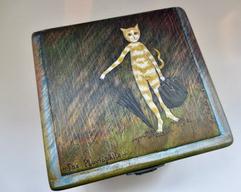 The Pluviophile  - The Rain Loving Wanderer - No. 20 in the Litter Box Collection - Cat Lovers Love Stash Box -