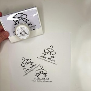 Custom Business Logo Stamp: Paper Ink. Personalized Packaging, Branding (3.75&quot;x2.5&quot;)
