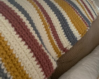 Crochet lap blanket