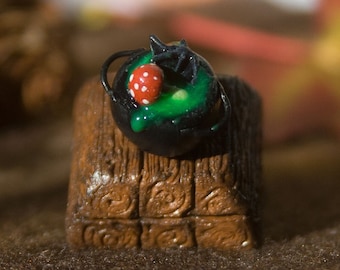 Witch&#39;s Cauldron Artisan Keycap | Fantasy Keycap