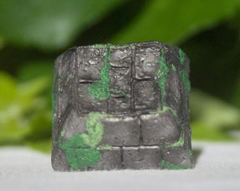 Mossy Cobblestone Artisan Keycap | Dark Fantasy Keycap
