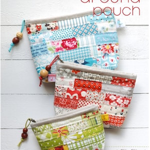 PDF Scrappy Zipper Pouch Sewing Pattern in 3 sizes