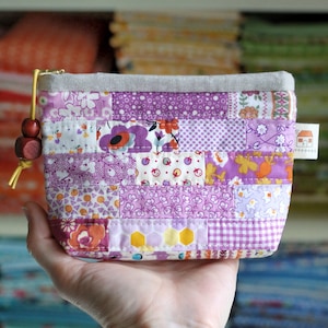 PDF Scrappy Zipper Pouch Sewing Pattern in 3 sizes image 7