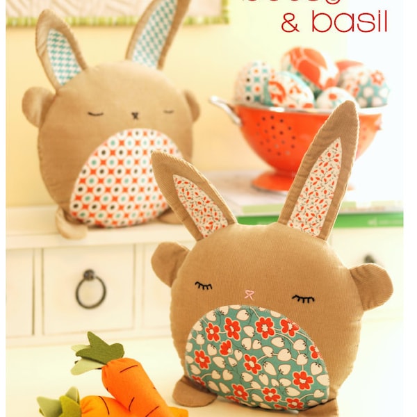 PDF Sewing Pattern Betsy & Basil Bunny Softies Instant Download