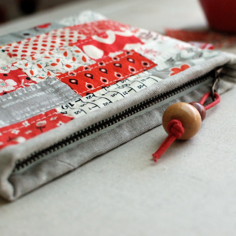 PDF Scrappy Zipper Pouch Sewing Pattern in 3 sizes image 6