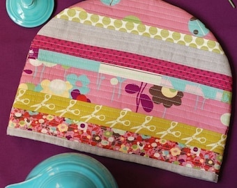 PDF Schnittmuster Posy Cozies Patchwork Teewärmer Instant Download