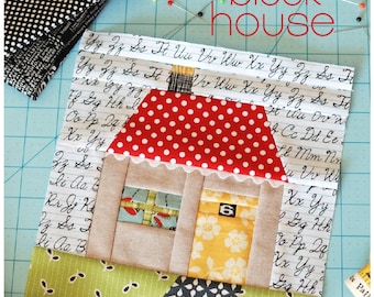 Quilt Block Haus Patchwork PDF Schnittmuster