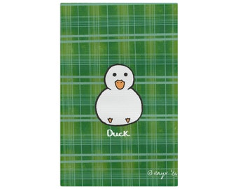 Microfiber Tea Towel (Duck: Tartan Green)