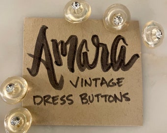 Amara Sparkle Vintage Elegant Evening Buttons, antique, assorted shank, pattern, sewing, dollmaking, embroidery, costume, slow stitch