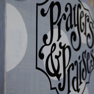 DIY Prayers & Praises Vinyl lettering Scripture Memory Bible Verse Chalkboard prayer request scripture card image 2