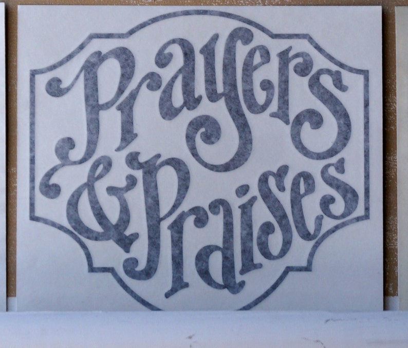 DIY Prayers & Praises Vinyl lettering Scripture Memory Bible Verse Chalkboard prayer request scripture card image 3