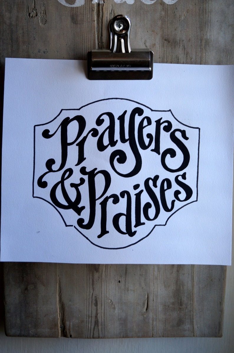 DIY Prayers & Praises Vinyl lettering Scripture Memory Bible Verse Chalkboard prayer request scripture card image 5