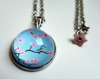 Round necklace Sakura