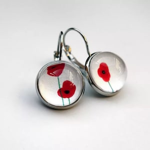 Earrings Poppies