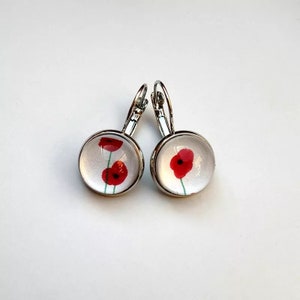 Earrings Poppies image 2