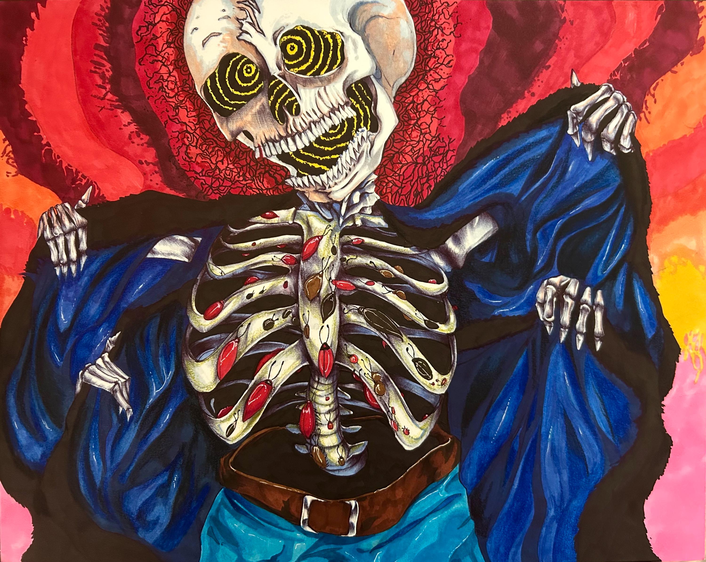 Disturbing, Skeleton, Spooky, Bugs, Anxiety - Etsy