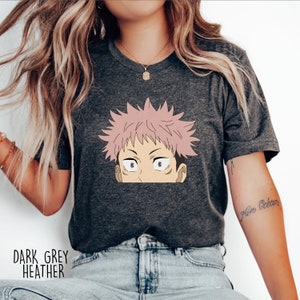 Itadori Peeker Shirt, Kaisen shirt, Jujutsu Kaisen Tee, Anime Lover Shirt, Anime Shirt For Friend, Anime Tee,Gift for Him,Jujutsu Kaisen Tee