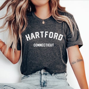 Vintage Hartford Shirt, Connecticut t-shirt, Connecticut Tee, Connecticut Shirt, Connecticut Gift, Connecticut Native, Game Day Apparel,Gift