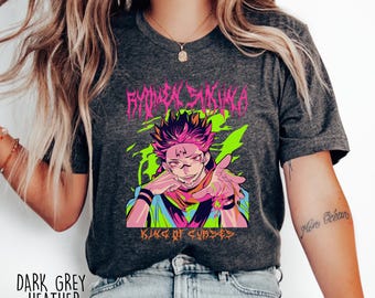 Sukuna Shirt, Jujutsu Shirt, Kaisen T-shirt, Jujutsu Kaisen Tee, Anime Lover Shirt, Anime Shirt, Gift for Him, Jujutsu Kaisen Shirt, JJK Tee