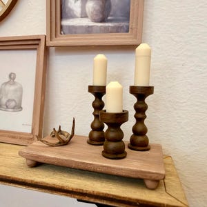 Candelieri e candele moderni in scala 1:12 – Set in miniatura in resina stampato in 3D
