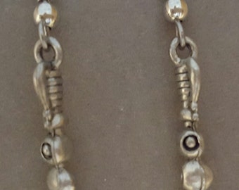 Olive Skewer Earrings Pewter, Gift for Her, Valentine Gift, Hostess Gift, Mothers Day Gift, Martini, Birthday Gift, Bartender Gift