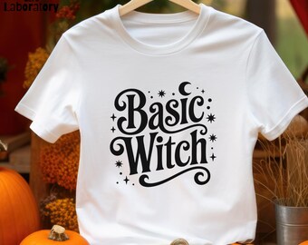 Uniseks T-shirt heks, vrijetijdskleding, halloweenshirt, heksencadeaus, dagelijks gebruik, spookachtige stijl