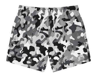 High Tide Supply Co. Snow Camo Inspired Board Shorts | Stylish Swimwear