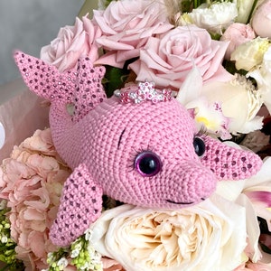 The Dolphin Crochet Pattern, Amigurumi Crochet Patterns, Crochet Pattern, Plushie Pattern quick and easy pattern