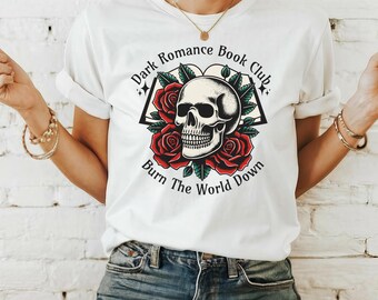 Dark Romance Book Club SVG: Skull & Roses Sticker (Digital Download)