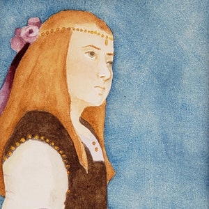 Saint Casilda Watercolor Painting
