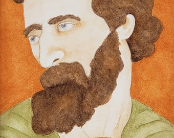 Original - Saint Jude Watercolor Painting