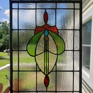 Stained Glass Art Deco Panel