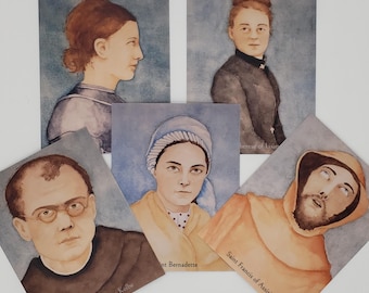10 No-Fold Notecards of Saints
