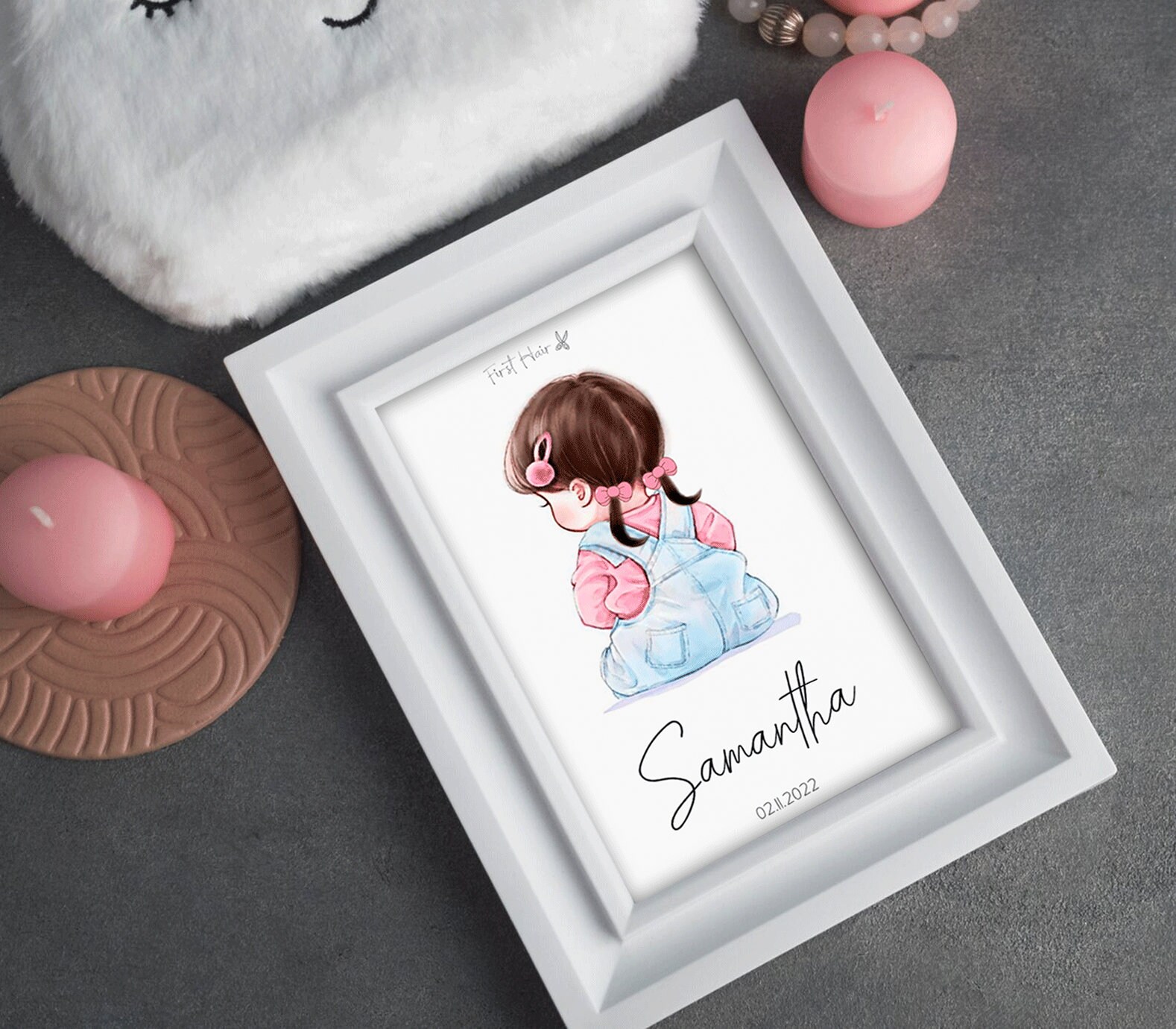 Personalized Child's First Haircut Keepsake Digital Printing - Baby ...
