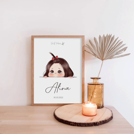 Scatola Ricordo Primi Capelli In Legno - Porta Ricordi Infanzia 5x5x3.6cm Per Baby Shower E Compleanni