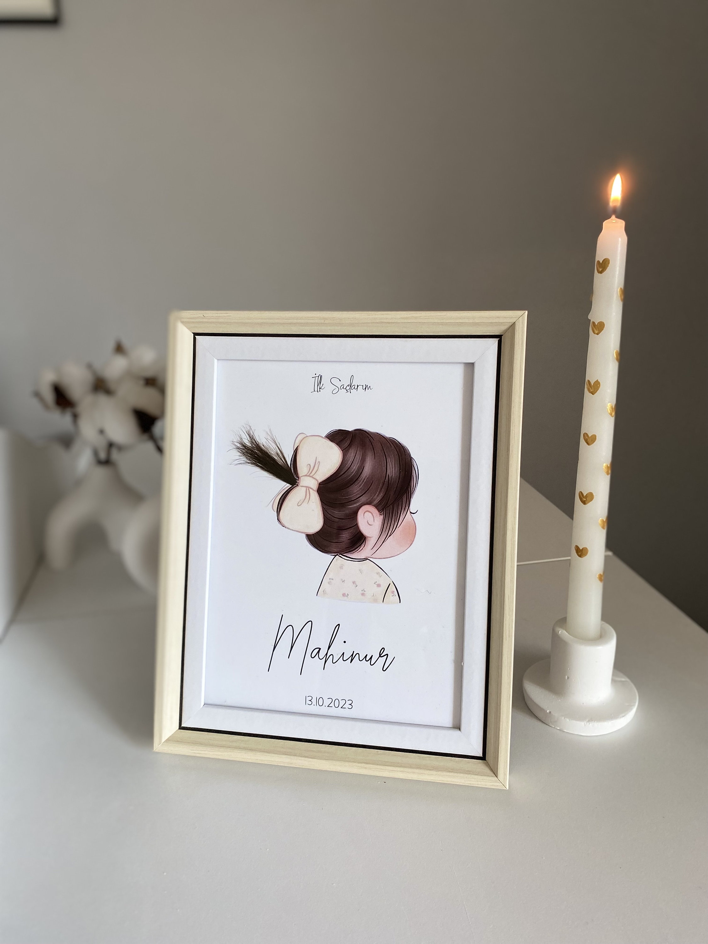 Personalized Child's First Haircut Keepsake Digital Printing Baby Room ...