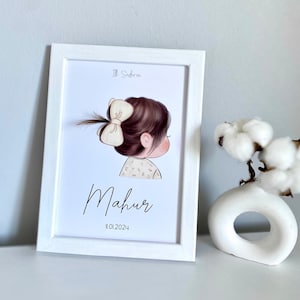 Customised Baby Keepsake | Baby&#39;s First Haircut | Baby Gift | Baby Room Decor | Newborn Gift | Personalized Child&#39;s First Haircut Keepsake