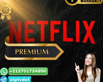 Compte Netflix || Netflix 4K Ultra Premium pendant 12 mois || L'offre se termine bientôt