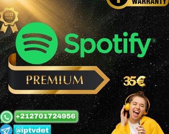 Spotify Premium || Compte premium spotify pendant 12 mois || L'offre se termine bientôt|| 35 euros