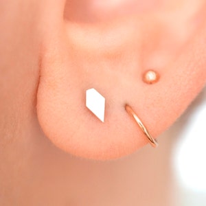 Stud earrings, geometric earrings, dainty earrings, triangle earrings, gift for her