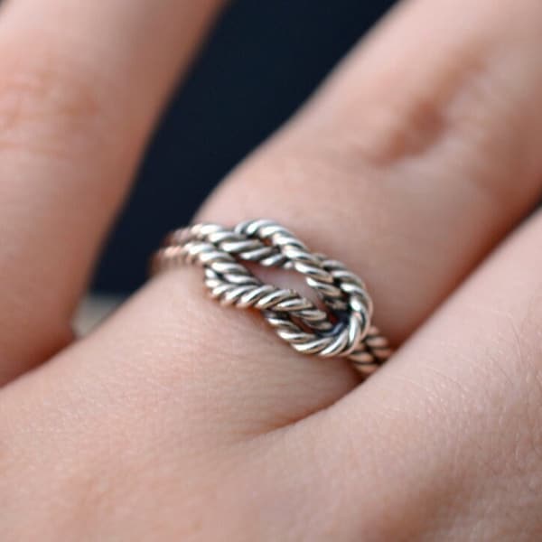 Bague d'alpinisme en argent sterling pour femme ou homme