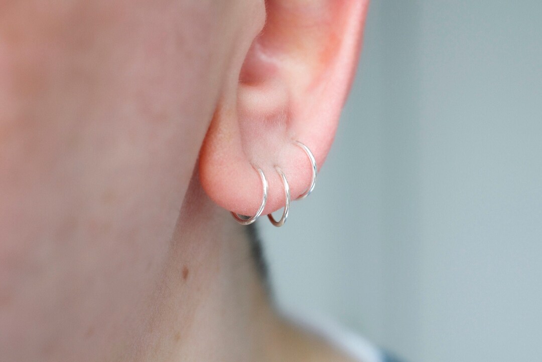 1 Paio Orecchini A Perno In Argento Sterling S925 E Zirconi Cubici