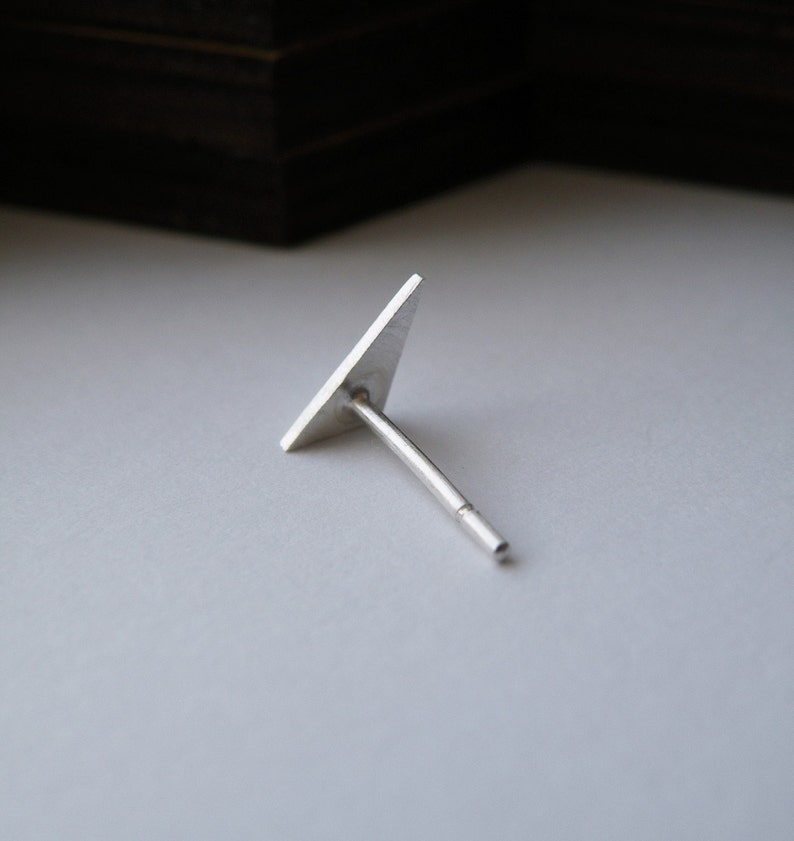 Stud earrings dainty earrings gift for her triangle earrings geometric earrings minimalist earrings