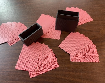 Playing Card Holder with Secure Lid: Travel Poker Deck Box